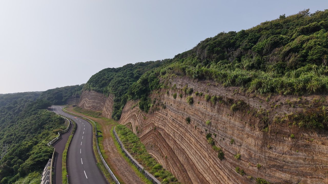 海岸線の空撮